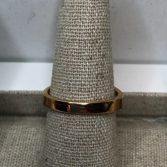 Square Cut Citrine Colored Cocktail Ring - Picture 3 of 5